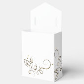 Leaf Swirl Wedding Style Favor Box Bedankdoosjes (Geopend)