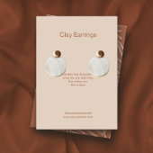 Leaf Terracotta Jewelry Earring Display Kaart