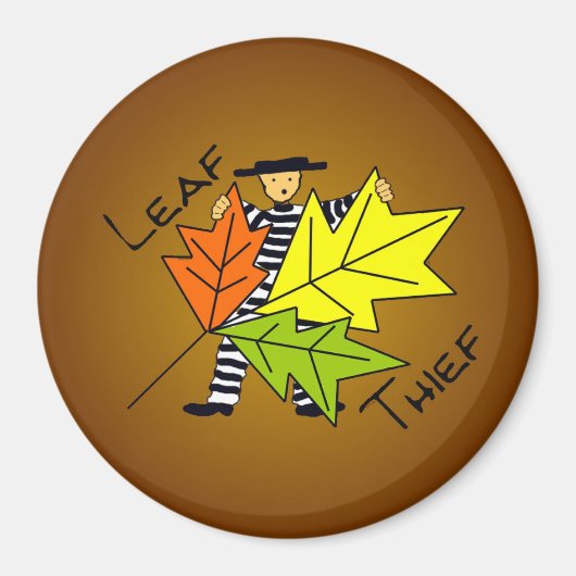 Leaf Thief Magnet voor Composters (Voorkant)