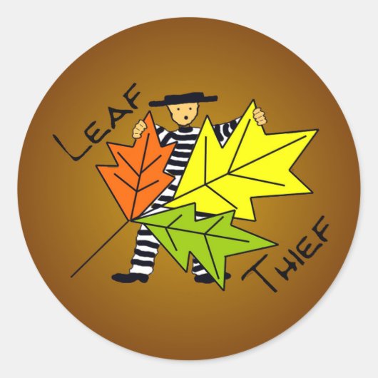 Leaf Thief Stickers voor Composters (Voorkant)