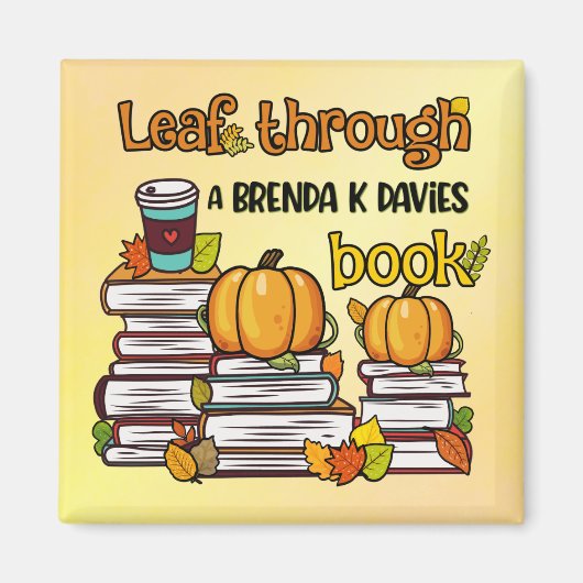 Leaf through a Brenda K Davies Book Magneet (Voorkant)