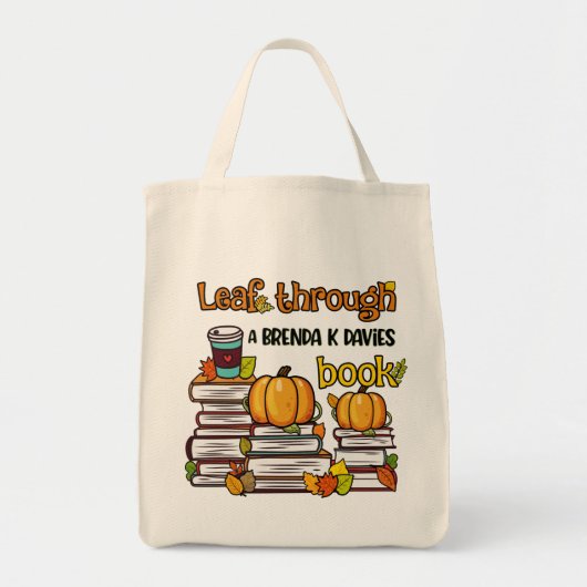 Leaf through a Brenda K Davies Book Tote Bag (Voorkant)
