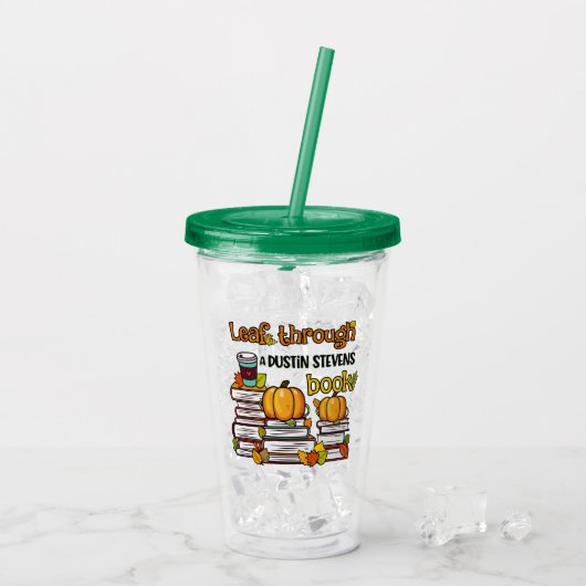 Leaf through a Dustin Stevens Book Acryl Drinkbeker (Achterkant ijs)