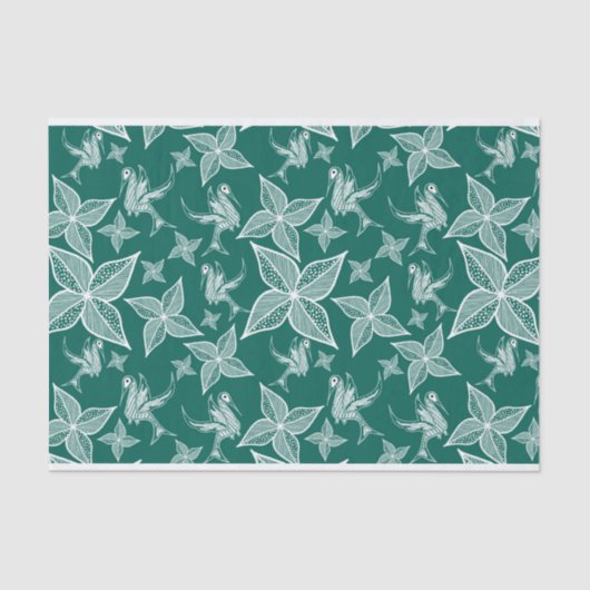 Leaf Tissue Paper (Emerald) Tissuepapier (Voorkant)