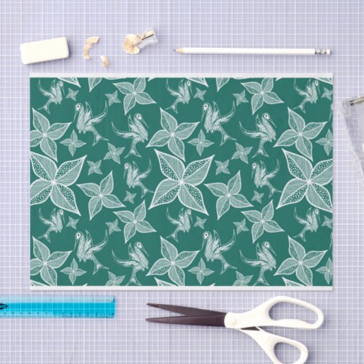 Leaf Tissue Paper (Emerald) Tissuepapier (Craft)