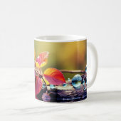 Leaf Tranquil Vreedzame Natuur Serene Koffiemok (Voorkant rechts)