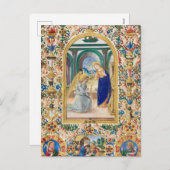 Leaf uit een boek 's ochtends feestdagenkaart (Voorkant / Achterkant)