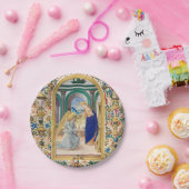 Leaf uit een boek 's ochtends papieren bordje (Feest)