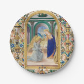 Leaf uit een boek 's ochtends papieren bordje (Voorkant)