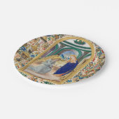 Leaf uit een boek 's ochtends papieren bordje (Gekanteld)