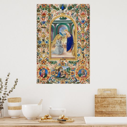 Leaf van het Boek van Urenaankondiging Poster (Keuken)