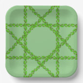 Leaf Vine Border van Kenneth Yoncich Papieren Bordje (Voorkant)