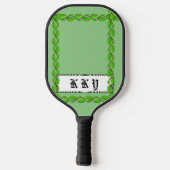 Leaf Vine Border van Kenneth Yoncich Pickleball Paddle (Achterkant)