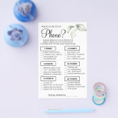 Leaf Wat is er op uw telefoon Douche spel kaart (Enkel)