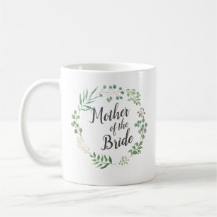 Leaf Wreath Botanical Greenery Moeder van de bru Koffiemok