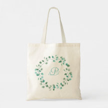 Leaf Wreath Canvas tas