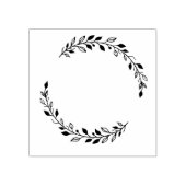 Leaf Wreath Rubber Stamp Rubberstempel (Afrduk)
