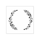 Leaf Wreath Rubber Stamp Rubberstempel (Afrduk)