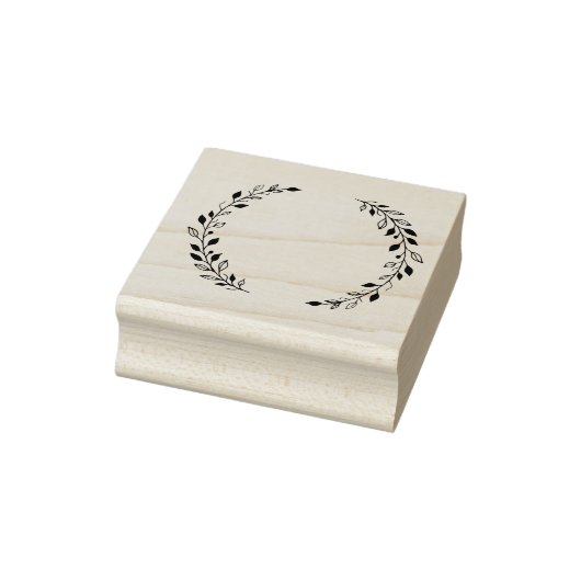 Leaf Wreath Rubber Stamp Rubberstempel (Stempel)