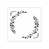 Leaf Wreath Rubber Stamp Rubberstempel (Afrduk)