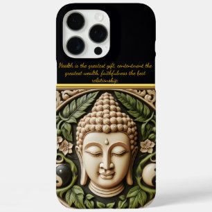 Leaf & Yin Yang Carving   AI Art iPhone 16 Pro Max Hoesje