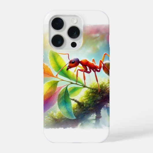 Leafcutter Ant 200924AREF113 - Watercolor iPhone Hoesje (Achterkant)