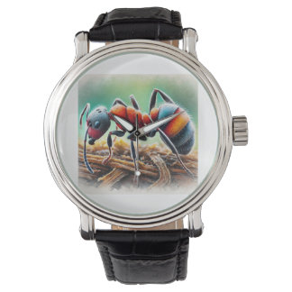 Leafcutter ant 210824IREF218 - Watercolor Horloge