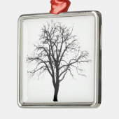 Leafless Tree in Winter Silhouette Metalen Ornament (Links)