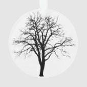 Leafless Tree in Winter Silhouette Ornament (achterkant)