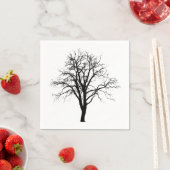 Leafless Tree in Winter Silhouette Servetten (Insitu)