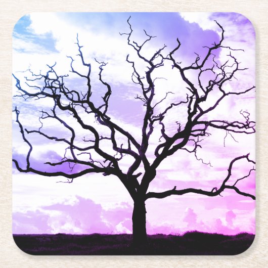 Leafless Tree Kartonnen Onderzetters (Voorkant)