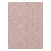 Leafline Spread Stof Dusty Rose Zachte Klei Tafelkleed (Voorkant)