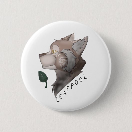 Leafpool Warrior Cats Pin Ronde Button 5,7 Cm (Voorkant)