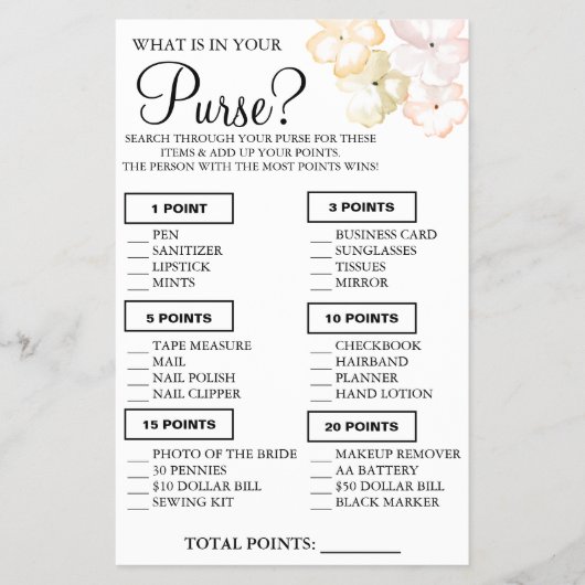 Leafs Wat is er in je tas Shower-game-kaart? Flyer (Voorkant)