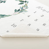 Leafy Baby Milestone Sherpa Deken (3/4)