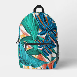 Leafy Backpack Bedrukte Rugzak