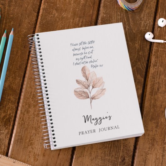 Leafy Bible Verse Prayer Journal Notitieboek
