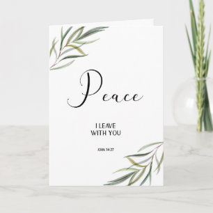 Leafy Bijbel Verse Dank je gevouwen kaart