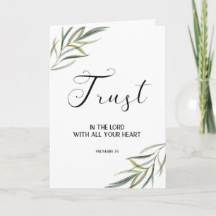 Leafy Bijbel Verse Dank je gevouwen kaart