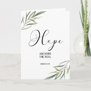 Leafy Bijbel Verse Dank je gevouwen kaart