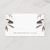 Leafy Boho Floral Klantenkaartje (Achterkant)