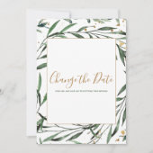 Leafy border change the date card save the date (Voorkant)