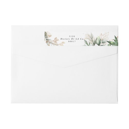 Leafy Botanical Eucalyptus Elegant Greenery Moss (Achterkant)