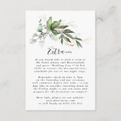 Leafy Botanical Eucalyptus Elegant Greenery Moss Informatiekaartje (Voorkant)