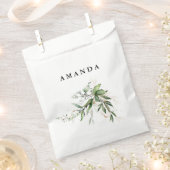 Leafy Botanical Eucalyptus Modern Greenery Branch Bedankzakje (Geknipt)