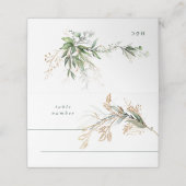Leafy Botanical Eucalyptus Modern Greenery Branch Plaatskaartje (Buitenkant ongevouwen)