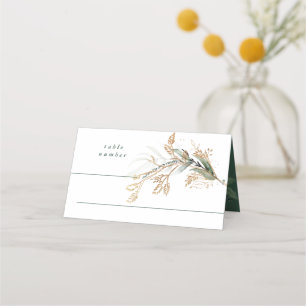 Leafy Botanical Eucalyptus Modern Greenery Branch Plaatskaartje