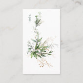 Leafy Botanical Eucalyptus Modern Greenery Branch Plaatskaartje (Achterkant)