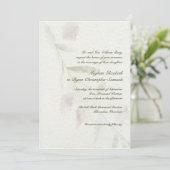 Leafy Botanical Natural Garden Wedding Kaart (Staand voorkant)