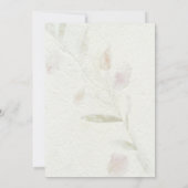 Leafy Botanical Natural Garden Wedding Kaart (Achterkant)